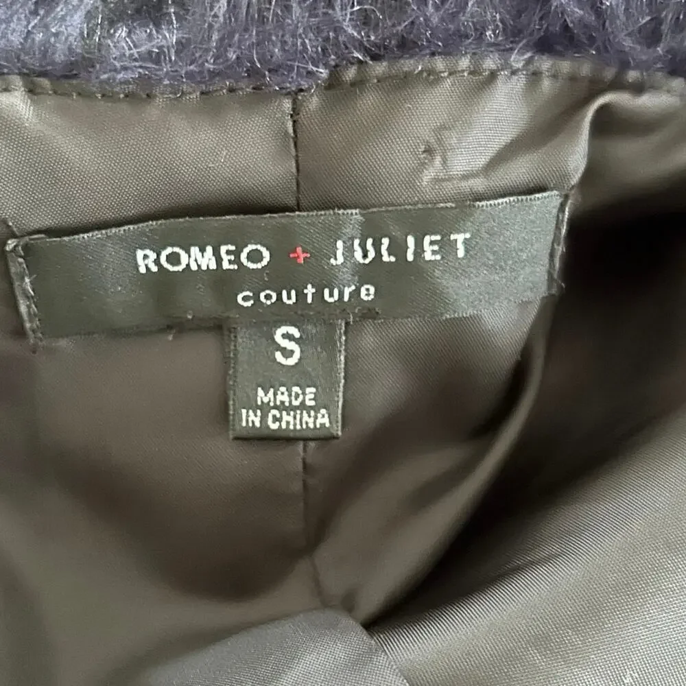 Romeo & Juliet Faux Fur Vest Festival Boho Glam Women Small Black - Picture 5 of 8